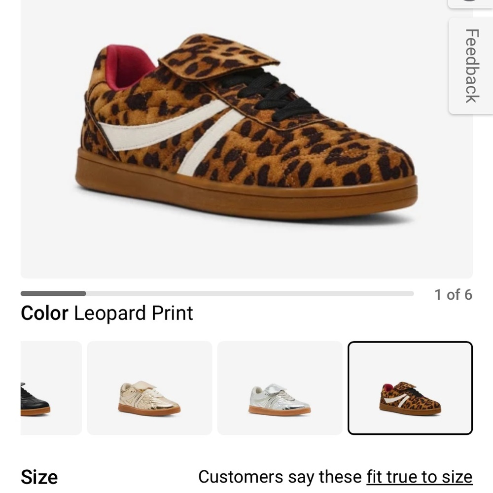 Steve Madden cheetah sneakers